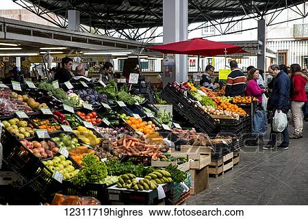Fruits and vegetables for sale at Mercado da Graca; Ponta Delgada, Sao Miguel, Azores, Portugal View Large Photo Image Stock Photograph - Fruits and vegetables for sale at Mercado da Graca; Ponta Delgada, Sao Miguel, Azores, Portugal. Fotosearch