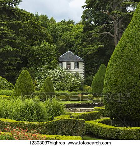 Gardens of Dunrobin Castle; Golspie, Scotland View Large Photo Image Stock Photograph - Gardens of Dunrobin Castle; Golspie, Scotland. Fotosearch