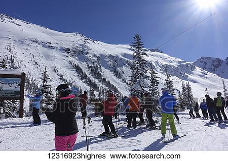 Stock Photograph - Garnet, Ruby and Sapphire bowls, Blackcomb ski resort; Whistler, British Columbia, Canada. Fotosearch
