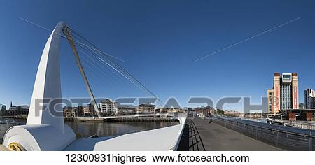 Gateshead Millennium Bridge; Gateshead, Tyne and Wear, England View Large Photo Image Stock Photograph - Gateshead Millennium Bridge; Gateshead, Tyne and Wear, England. Fotosearch