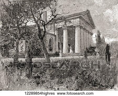 General Robert E. Lee's house, Arlington, Virginia, United States of America in the 19th century. From The Century Illustrated Monthly Magazine, published 1884. View Large Photo Image Stock Photograph - General Robert E. Lee's house, Arlington, Virginia, United States of America in the 19th century. From The Century Illustrated Monthly Magazine, published 1884.. Fotosearch