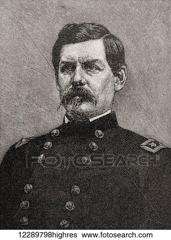 Stock Photograph - George Brinton McClellan, 1826 1885. Major general for the Union during the American Civil War and the Democratic presidential nominee in 1864. From The History of Our Country, published 1905.. Fotosearch