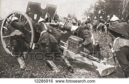 German artillery using man power to get their guns into position during WWI. From The Pageant of the Century, published 1934 View Large Photo Image Stock Photograph - German artillery using man power to get their guns into position during WWI. From The Pageant of the Century, published 1934. Fotosearch