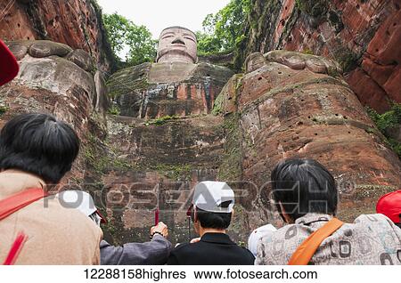 Giant Buddha from Leshan, the largest stone statue of Buddha around the world, 71 metres tall; Sichuan province, China View Large Photo Image Stock Photograph - Giant Buddha from Leshan, the largest stone statue of Buddha around the world, 71 metres tall; Sichuan province, China. Fotosearch