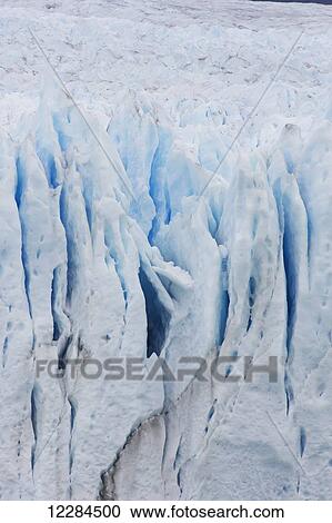 Stock Image - Glacier terminus in Paradise Harbor, Antarctic Peninsula; Antarctica. Fotosearch