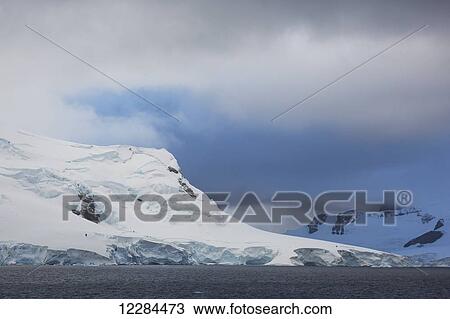 Glaciers calving into Gerlache Strait, Antarctic Peninsula; Antarctica View Large Photo Image Stock Image - Glaciers calving into Gerlache Strait, Antarctic Peninsula; Antarctica. Fotosearch