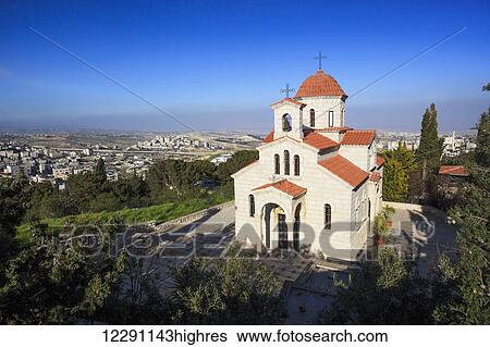 Stock Photograph - Greek Orthodox church; Jerusalem, Israel. Fotosearch