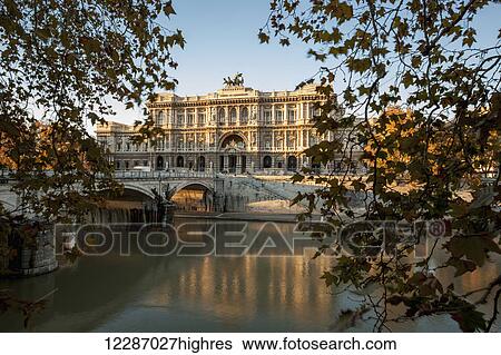 Stock Photograph - Hall of Justice; Rome, Italy. Fotosearch
