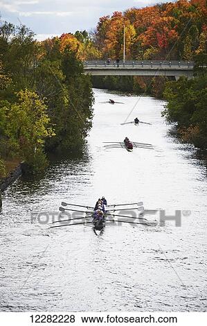 Stock Photo - Head of the Trent regatta; Peterborough, Ontario, Canada. Fotosearch