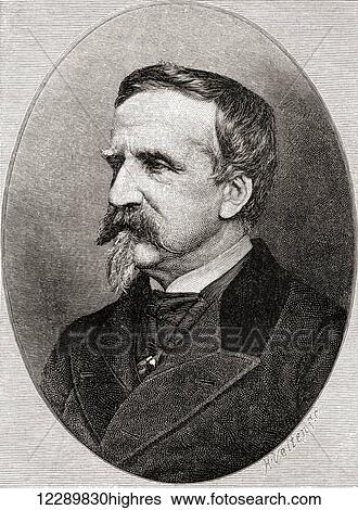 Stock Photograph - Henri Eugne Philippe Louis d'Orlans, duc d'Aumale, 1822 1897. Leader of the Orleanists, a political faction in 19th century France associated with constitutional monarchy. From The Century Illustrated Monthly Magazine, published 1884.. Fotosearch