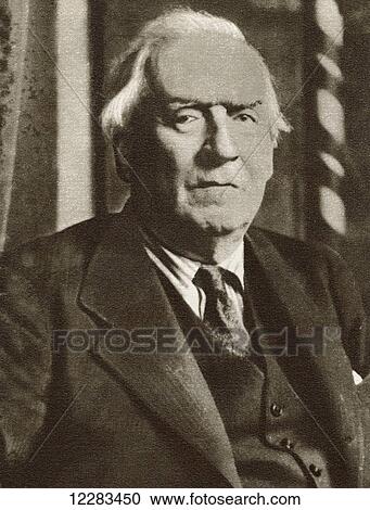 Stock Image - Herbert Henry Asquith, 1st Earl of Oxford and Asquith, 1852 ÃƒÂ¢Ã¢â€šÂ¬Ã¢â‚¬Å“ 1928. Liberal Prime Minister of the United Kingdom. From The Story of 25 Eventful Years in Pictures published 1935. Fotosearch