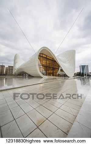 Stock Photograph - Heydar Aliyev Center; Baku, Azerbaijan. Fotosearch