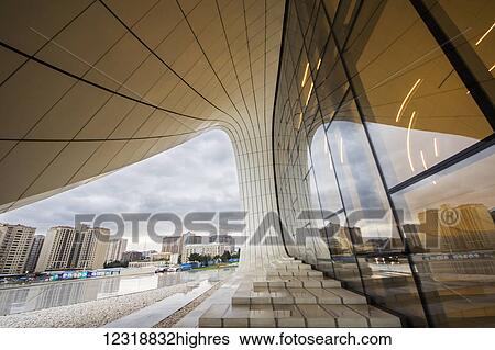 Stock Photograph - Heydar Aliyev Center; Baku, Azerbaijan. Fotosearch