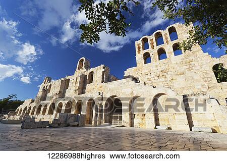 Stock Photograph - Historic building; Athens, Greece. Fotosearch