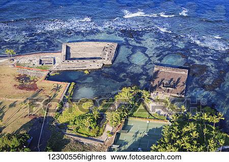 Historic Hawaiian temples (heiau) in Keauhou, Hawaii, with Keeku on left, Hapaialii on right; Keauhou, Island of Hawaii, Hawaii, United States of America View Large Photo Image Stock Photograph - Historic Hawaiian temples (heiau) in Keauhou, Hawaii, with Keeku on left, Hapaialii on right; Keauhou, Island of Hawaii, Hawaii, United States of America. Fotosearch