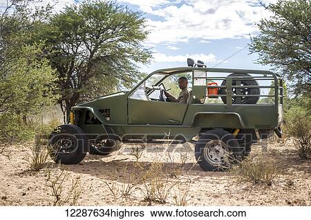 Stock Photograph - Homemade dune buggy; Koes, Namibia. Fotosearch