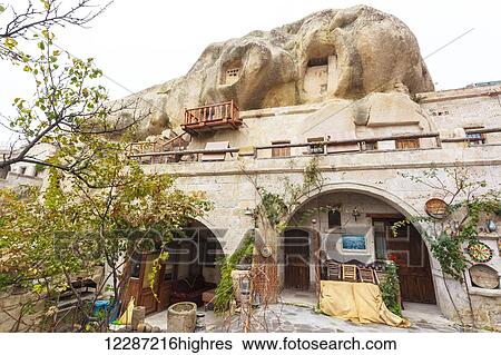 Stock Photograph - Hotel; Goreme, Cappadocia, Turkey. Fotosearch