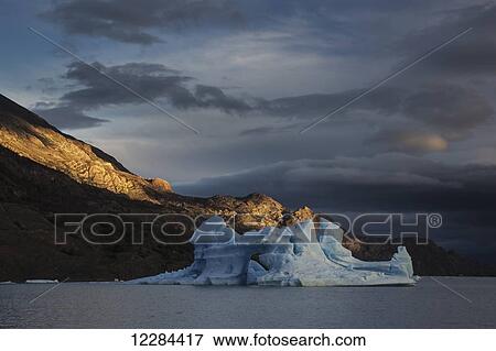 Iceberg in Grey Lake, Torres del Paine National Park; Magallanes region, Chile View Large Photo Image Stock Photo - Iceberg in Grey Lake, Torres del Paine National Park; Magallanes region, Chile. Fotosearch