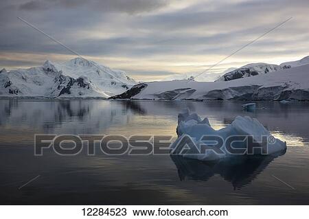 Iceberg, Videla research station, Paradise Harbour, Antarctic Peninsula; Antarctica View Large Photo Image Stock Image - Iceberg, Videla research station, Paradise Harbour, Antarctic Peninsula; Antarctica. Fotosearch