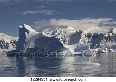 Icebergs in Gerlache Strait in front of Neko Harbor, Antarctic Peninsula; Antarctica View Large Photo Image Stock Image - Icebergs in Gerlache Strait in front of Neko Harbor, Antarctic Peninsula; Antarctica. Fotosearch
