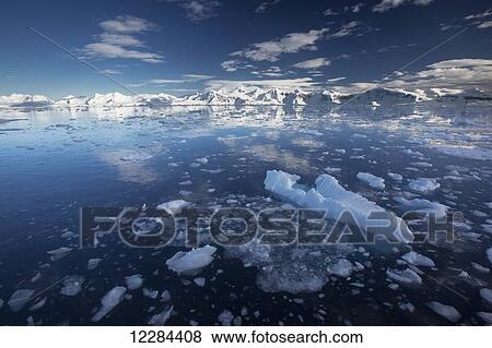 Iceflows in Gerlache Strait in front of Neko Harbor, Antarctic Peninsula; Antarctica View Large Photo Image Stock Photo - Iceflows in Gerlache Strait in front of Neko Harbor, Antarctic Peninsula; Antarctica. Fotosearch