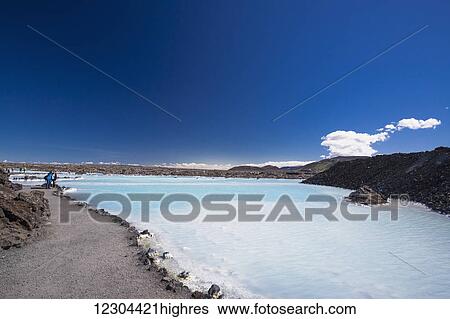 Iceland's famous Blue Lagoon; Grindavik, Iceland View Large Photo Image Stock Photograph - Iceland's famous Blue Lagoon; Grindavik, Iceland. Fotosearch