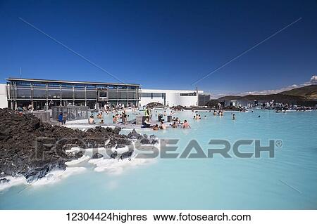 Iceland's famous Blue Lagoon; Grindavik, Iceland View Large Photo Image Stock Photograph - Iceland's famous Blue Lagoon; Grindavik, Iceland. Fotosearch