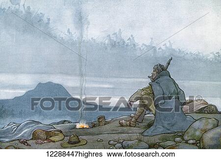 Stock Photograph - Illustration by W. Heath Robinson to the poem The Song of the Dead, by Rudyard Kipling. From A Song of the English, published c. 1914. Fotosearch