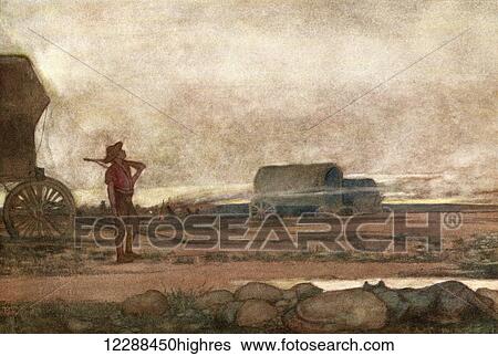 Stock Photograph - Illustration by W. Heath Robinson to the poem The Song of the Cities, by Rudyard Kipling. From A Song of the English, published c. 1914. Fotosearch