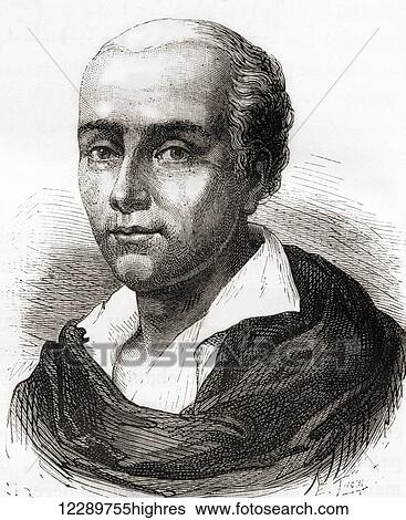 Stock Photograph - Jacques-tienne Montgolfier, 1745 1799. Inventor of the Montgolfire-style hot air balloon or globe arostatique. From Les Merveilles de la Science, published c. 1870. Fotosearch