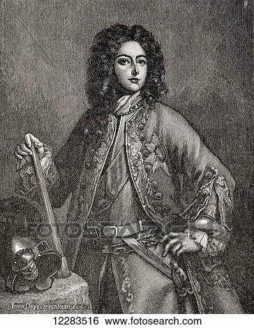 John Churchill, 1st Duke of Marlborough, Prince of Mindelheim, 1650 – 1722. English soldier and statesman. From A First Book of British History published 1925. View Large Photo Image Stock Photograph - John Churchill, 1st Duke of Marlborough, Prince of Mindelheim, 1650 – 1722. English soldier and statesman. From A First Book of British History published 1925.. Fotosearch