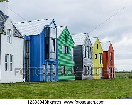 Stock Photograph - John O'Groats house; John O'Groats, Scotland. Fotosearch