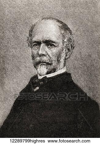 Stock Photograph - Joseph Eggleston Johnston, 1807 1891. Career U. S. Army general officer in the Confederate States Army during the American Civil War. From The History of Our Country, published 1905.. Fotosearch