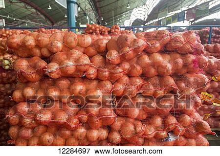 Large bags of onions at the Tshwane Fresh Produce Market; Pretoria, Gauteng, South Africa View Large Photo Image Stock Photo - Large bags of onions at the Tshwane Fresh Produce Market; Pretoria, Gauteng, South Africa. Fotosearch