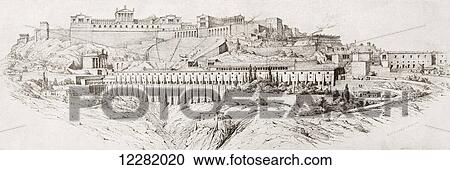 Late 19th century reconstruction of the ancient Greek city of Pergamon or Pergamum, now Bergama, Izmir Province, Turkey. From Kunstgeschichte In Bildern, published 1902. View Large Photo Image Stock Image - Late 19th century reconstruction of the ancient Greek city of Pergamon or Pergamum, now Bergama, Izmir Province, Turkey. From Kunstgeschichte In Bildern, published 1902.. Fotosearch