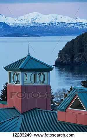 Looking at Chiank Bay through cupola atop Providence Kodiak Island Medical Center (PKIMC), Southwest Alaska View Large Photo Image Stock Photo - Looking at Chiank Bay through cupola atop Providence Kodiak Island Medical Center (PKIMC), Southwest Alaska. Fotosearch