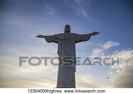 Low angle view of Christ the Redeemer statue; Rio de Janeiro, Brazil View Large Photo Image Stock Photograph - Low angle view of Christ the Redeemer statue; Rio de Janeiro, Brazil. Fotosearch