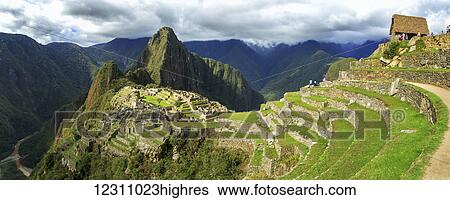 Machu Picchu citadel with Urubamba River on left; Urubamba Province, Peru View Large Photo Image Stock Photograph - Machu Picchu citadel with Urubamba River on left; Urubamba Province, Peru. Fotosearch