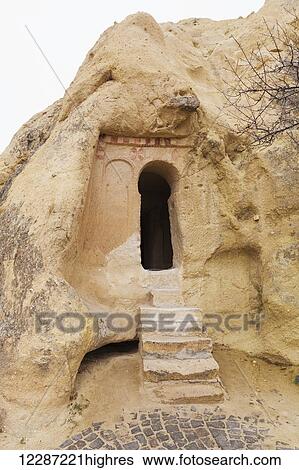 Manmade cave dwellings; Goreme, Cappadocia, Turkey View Large Photo Image Stock Photograph - Manmade cave dwellings; Goreme, Cappadocia, Turkey. Fotosearch