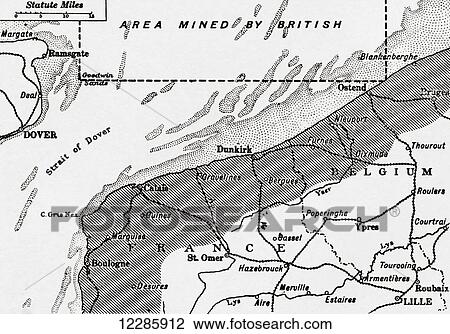 Map showing the area in the North Sea mined by the British during WWI. From The War Illustrated Album Deluxe, published 1915. View Large Photo Image Stock Image - Map showing the area in the North Sea mined by the British during WWI. From The War Illustrated Album Deluxe, published 1915.. Fotosearch