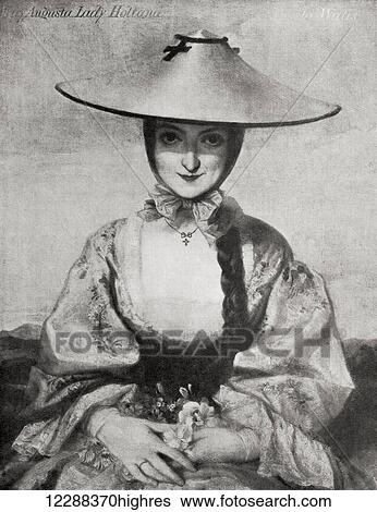 Stock Photograph - Mary Augusta Coventry, Lady Holland, 1812 1889. Wife of Henry Edward Fox, 4th Baron Holland. From Bibby's Annual published 1910.. Fotosearch
