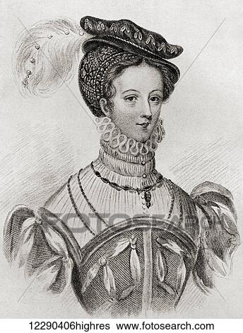 Mary, Queen of Scots, 1542 1587, aka Mary Stuart or Mary I of Scotland, seen here aged 16. Queen of Scotland and Queen consort of France. After the drawing by Louisa Costello. From The Girl Through the Ages, published 1933. View Large Photo Image Stock Photograph - Mary, Queen of Scots, 1542 1587, aka Mary Stuart or Mary I of Scotland, seen here aged 16. Queen of Scotland and Queen consort of France. After the drawing by Louisa Costello. From The Girl Through the Ages, published 1933.. Fotosearch