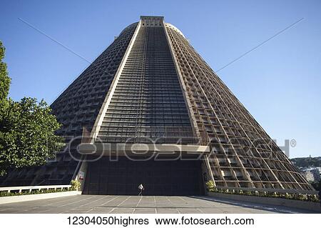 Stock Photograph - Metropolitan Cathedral of Saint Sebastian; Rio de Janeiro, Brazil. Fotosearch
