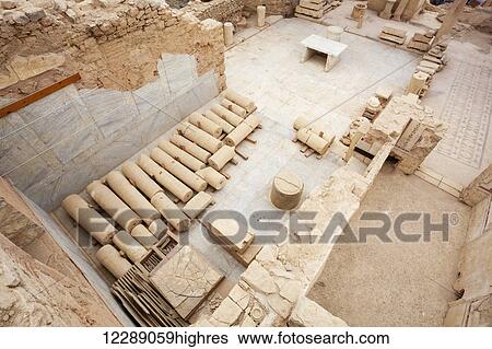 Stock Photograph - Museum of stone ruins; Ephesus, Izmir, Turkey. Fotosearch