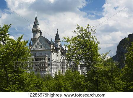 Neuschwanstein Castle, near Fussen; Bavaria, Germany View Large Photo Image Stock Photograph - Neuschwanstein Castle, near Fussen; Bavaria, Germany. Fotosearch
