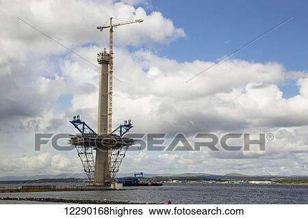 Stock Photograph - New Forth Road Bridge; Edinburgh, Scotland. Fotosearch