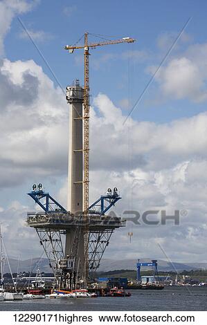 Stock Photograph - New Forth Road Bridge; Edinburgh, Scotland. Fotosearch