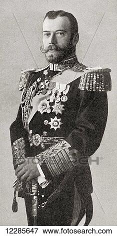Nicholas II, 1868 – 1918. Last Emperor of Russia, Grand Duke of Finland, and titular King of Poland. From The History of the Great War, published c. 1919 View Large Photo Image Stock Photo - Nicholas II, 1868 – 1918. Last Emperor of Russia, Grand Duke of Finland, and titular King of Poland. From The History of the Great War, published c. 1919. Fotosearch
