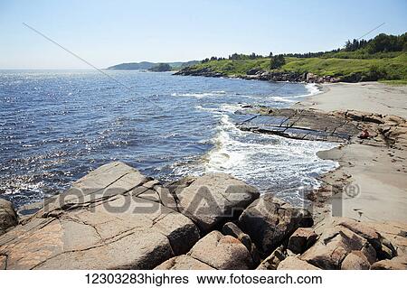 North Shore coast near Sept-les; Cte-Nord, Quebec, Canada View Large Photo Image Stock Photograph - North Shore coast near Sept-les; Cte-Nord, Quebec, Canada. Fotosearch