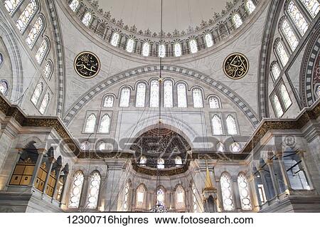 Stock Photograph - Nuruosmaniye Mosque in Sultanahmet, old city of Istanbul; Istanbul, Turkey. Fotosearch